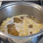 cottura quadrucci in brodo con polpette