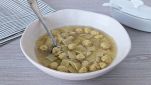 piatto con quadrucci in brodo con polpette
