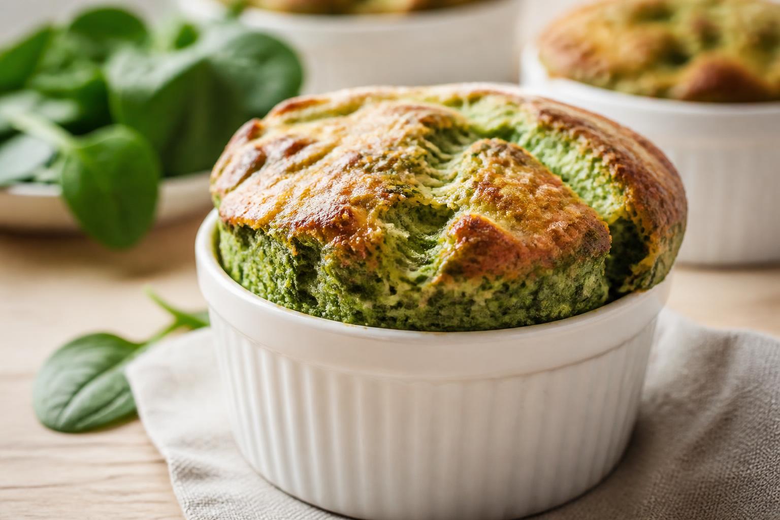 Soufflè di spinaci