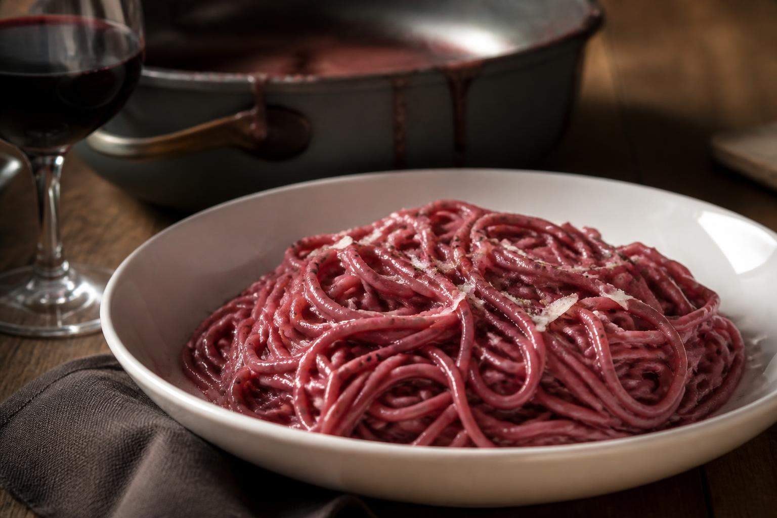 Tagliolini al vino dolce