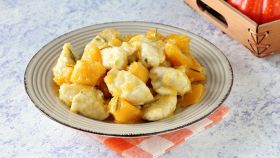 Bocconcini di pollo con la zucca