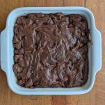 teglia con brownies cotti
