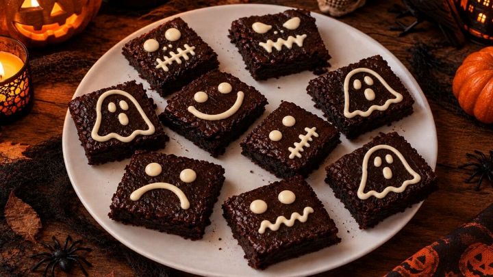 Brownies decorati per Halloween