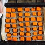 Cubetti di zucca al forno