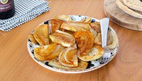 piatto con finocchi caramellati