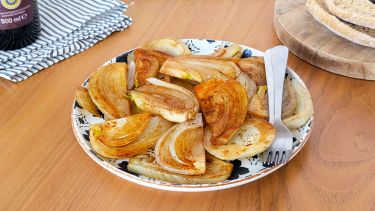 piatto con finocchi caramellati
