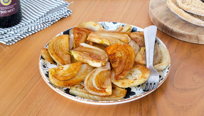 piatto con finocchi caramellati