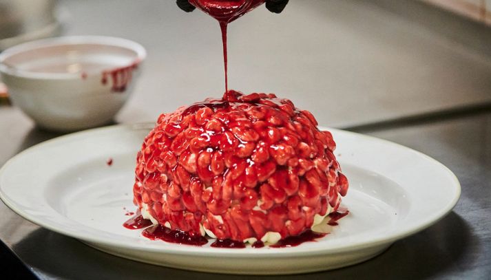 Panna cotta a forma di cervello