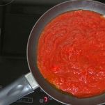 Passata di pomodoro in cottura