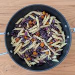verdure e pasta in padella