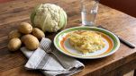 Piatto di pasticcio di cavolfiori cotto