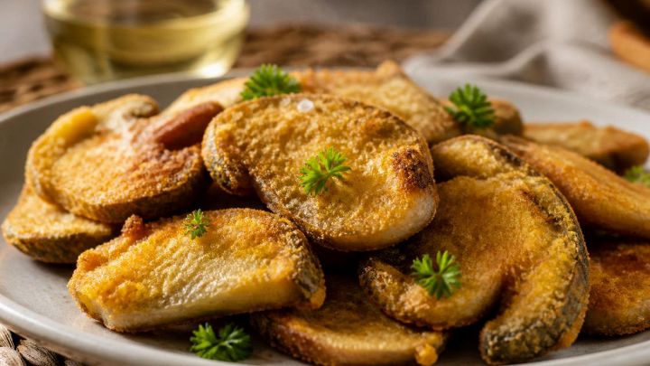 Una panatura sottile che esalta il profumo dei porcini