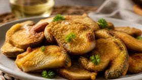 Una panatura sottile che esalta il profumo dei porcini
