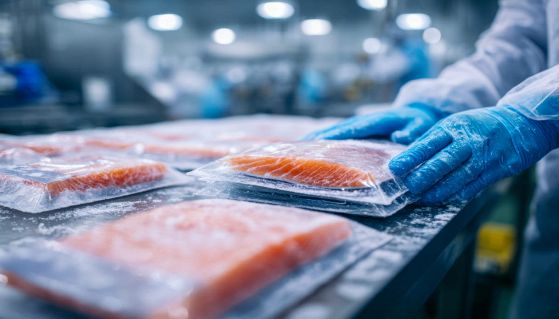 Azienda in cui si confeziona salmone