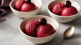 Sorbetto amarena cherry brandy
