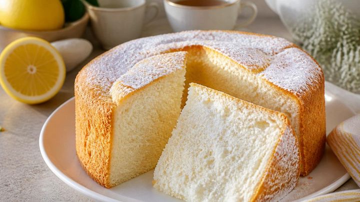 Torta di albumi al limone