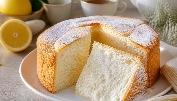 Torta di albumi al limone