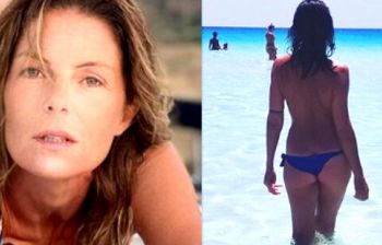 Marina La Rosa dopo gli attacchi sui social si rilassa in spiaggia