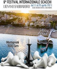 Torna il Torneo Internazionale di Scacchi di Lignano Sabbiadoro - Via Lungomare Marin, Lignano Sabbiadoro (UD) - X edizione X edizione per il Torneo Internazionale di Scacchi International Chess Festival di Lignano Sabbiadoro in programma dal 24 al 27 aprile pres...