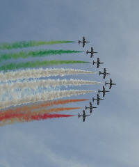 Le Frecce Tricolore volano sul cielo di Giulianova