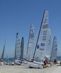 Vele di Pasqua 2025, centinaia di vele colorate in gara - Viale Lungomare Ponente, Cesenatico (FC) - 49ma edizione - Regata internazionale aperta ai catamarani Al via la classica manifestazione velica che segna idealmente l'inizio della stagione sport...