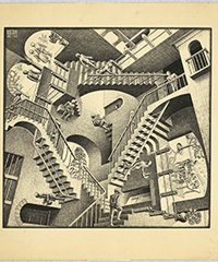 Le opere visionarie di Escher in mostra a Ferrara