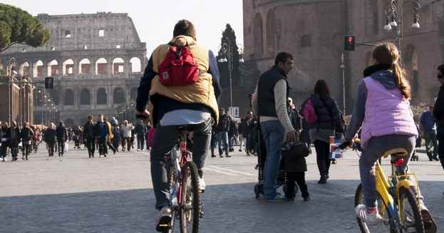 roma in bicicletta