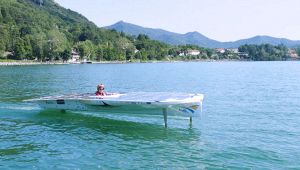 Ad Avigliana le barche si muovono con la forza del sole