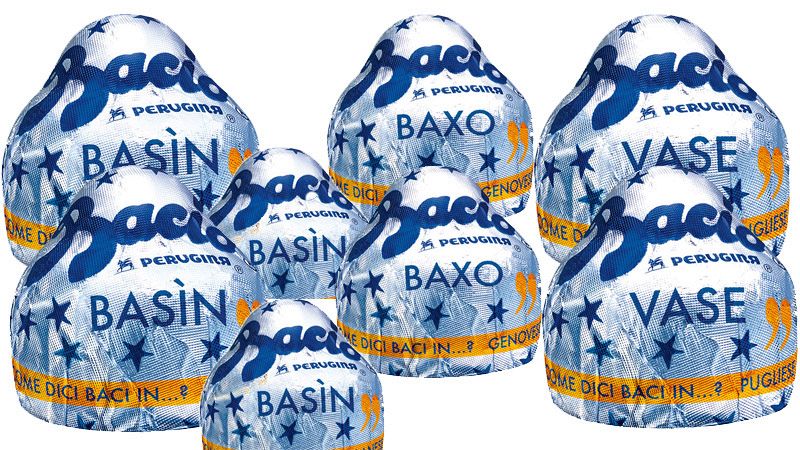 I baci Perugina? Adesso parlano in dialetto