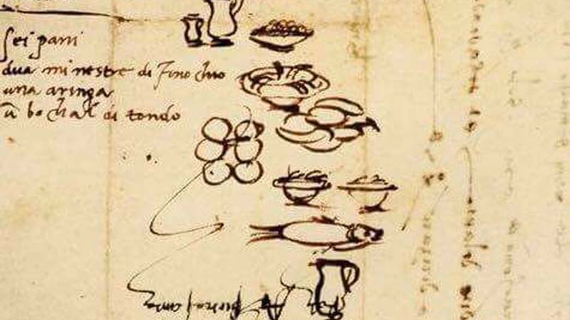 La lista della spesa di Michelangelo Buonarroti, del 1518