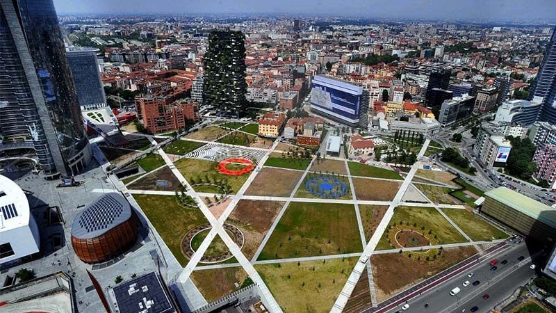 Giardino verticale a Padova al parco Europa