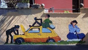 Da Goku a Lupin: a Grottaglie i cartoni diventano murales