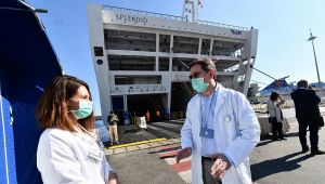 A Genova la prima nave al mondo per il Coronavirus