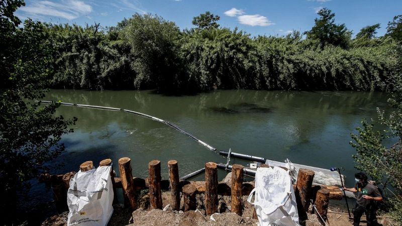 Roma, sul fiume Aniene arriva la barriera "acchiappa rifiuti"
