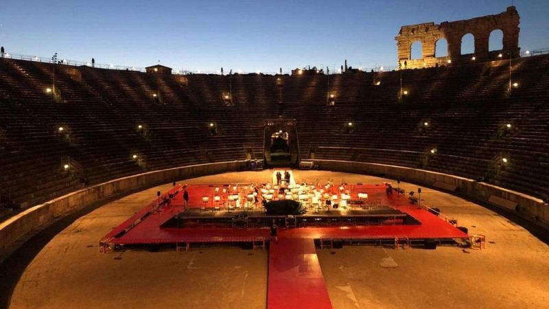 Torna la musica all'Arena di Verona: primo concerto post lockdown