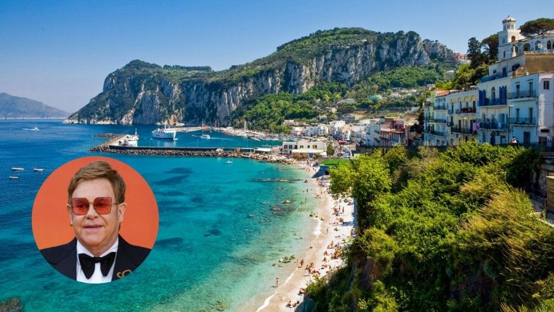 Elton John a Capri: vacanze italiane per la popstar britannica