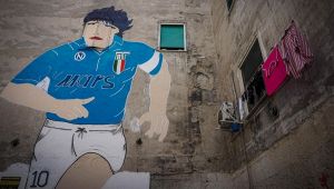 Il murale di Maradona ai Quartieri Spagnoli