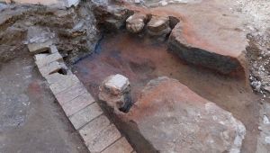 Fornace medievale scoperta a Lunano