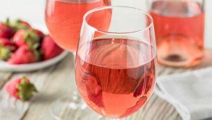 Calici di vino Rosé