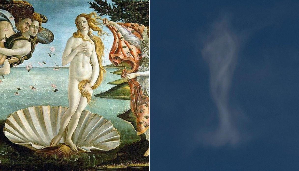 Venere di Botticelli diventa una nuvola