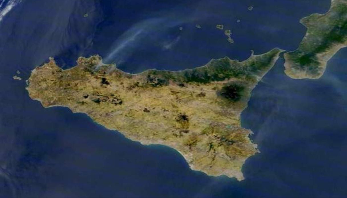 Sicilia vista dalla Nasa
