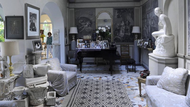 Il salone di Villa Grande