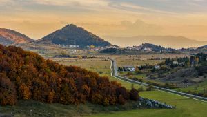 La ciclabile dell'altopiano delle Rocche, in Abruzzo