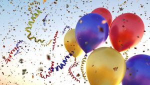 Palloncini e coriandoli