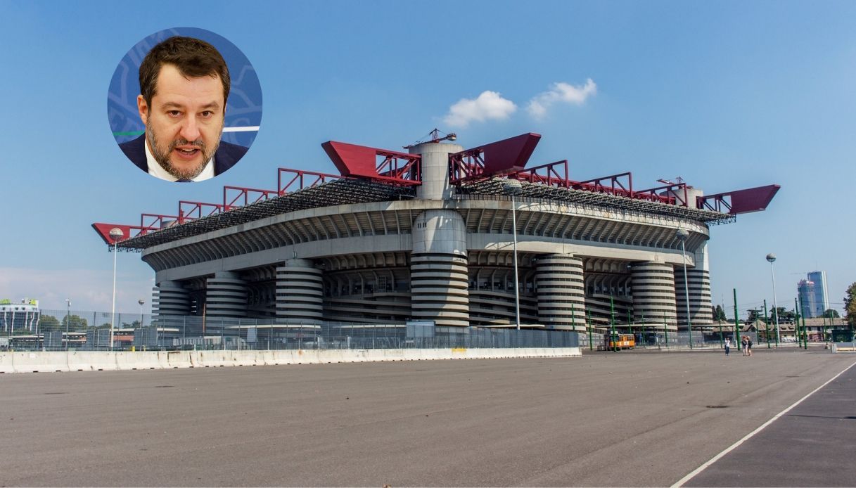 Salvini, annuncio nuovo stadio