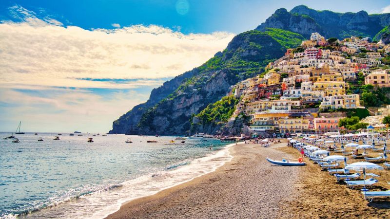 La spiaggia di PositanoLa spiaggia di Positano