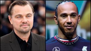 Leonardo DiCaprio e Lewis Hamilton