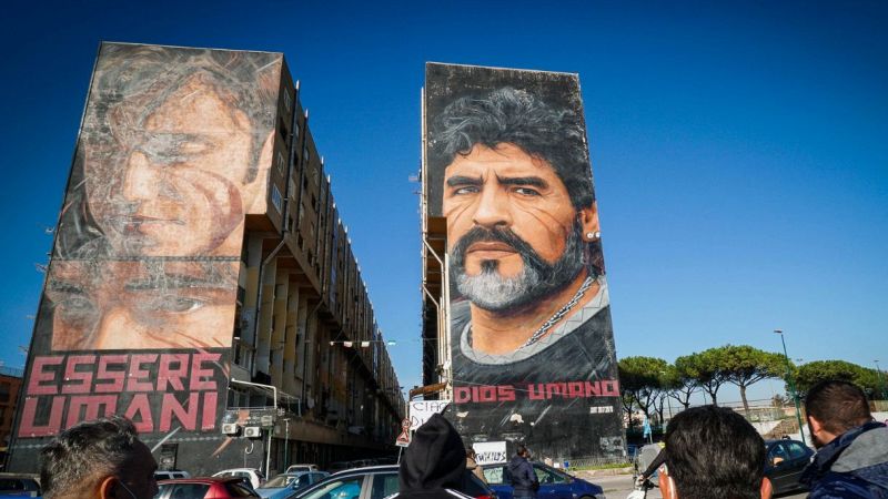 Murale di Maradona di Jorit a Napoli