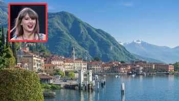 Taylor Swift sul lago di Como