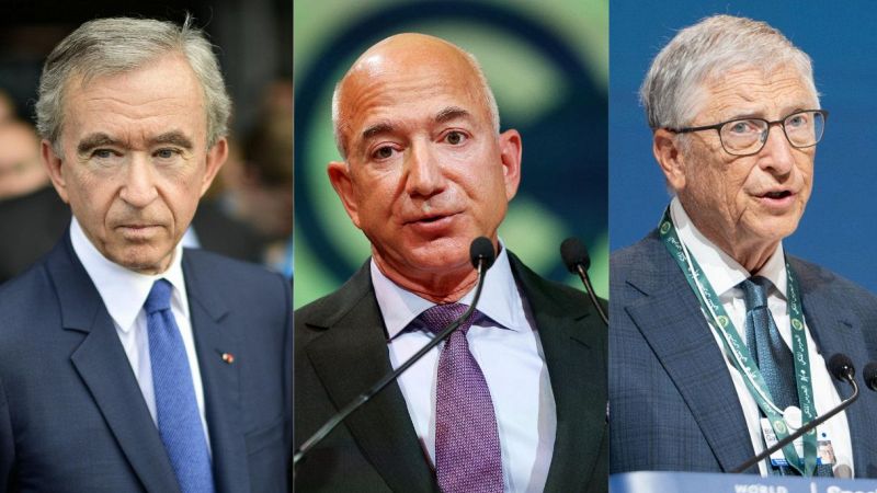 Arnault, Bezos, Gates in Sardegna